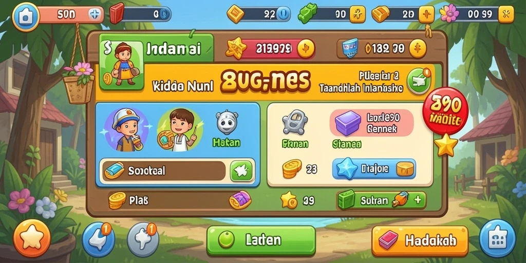 api77 - Contoh level yang menampilkan tantangan seru dan grafis menarik.